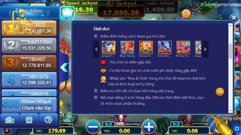 Luật chơi chung của các dòng game bắn cá đổi thưởng ăn tiền 